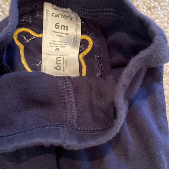 Carters bundle 6mo safari animal woodland animal stripe pant lot bundle - Picture 4 of 7